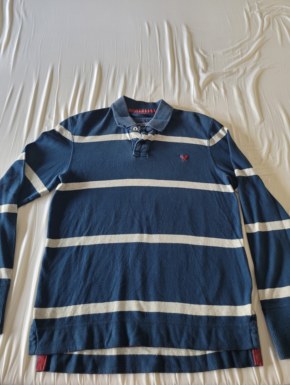 American Eagle Young Men's Long Sleeve Polo
